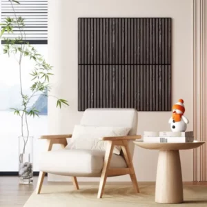 Luxe Square Akupanel Dark Walnut